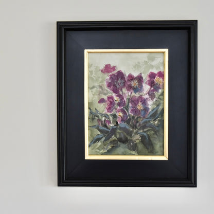 Floral Art "Lenten Rose" Original by Melissa Anne Smith