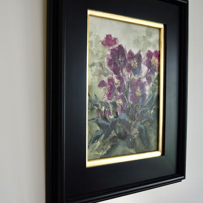 Floral Art "Lenten Rose" Original by Melissa Anne Smith