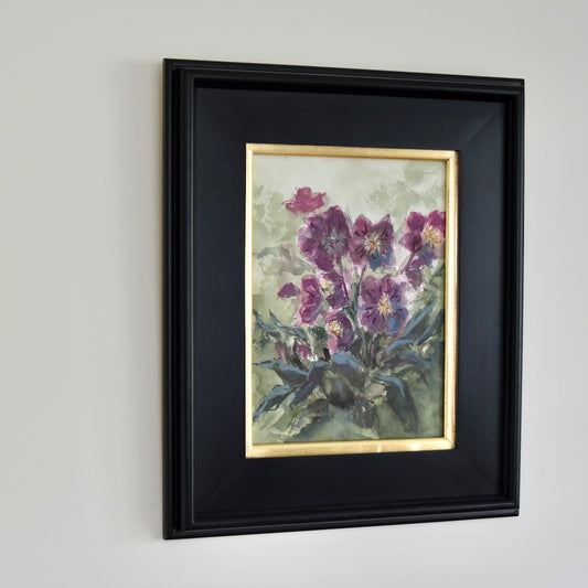 Floral Art "Lenten Rose" Original by Melissa Anne Smith