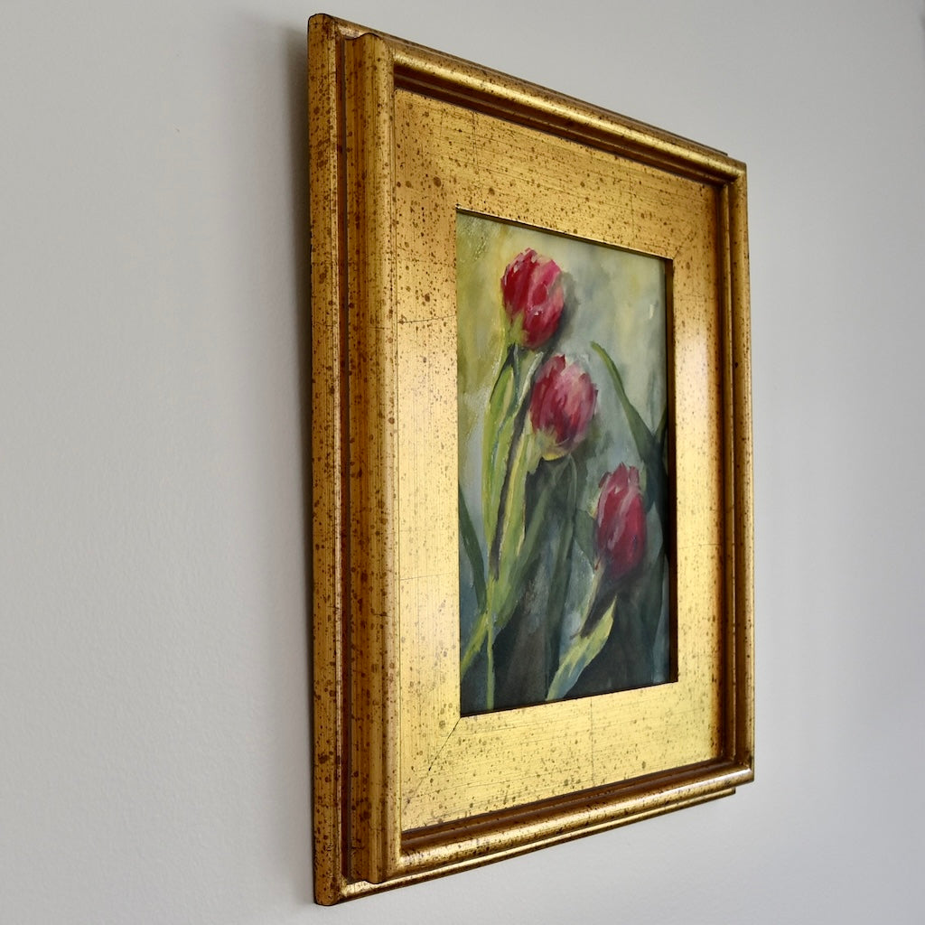 Floral Art "Liquid Tulips" Original by Melissa Anne Smith