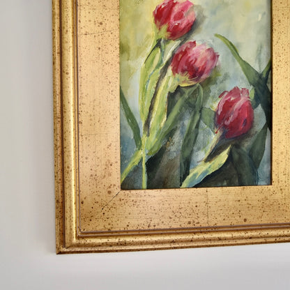 Floral Art "Liquid Tulips" Original by Melissa Anne Smith