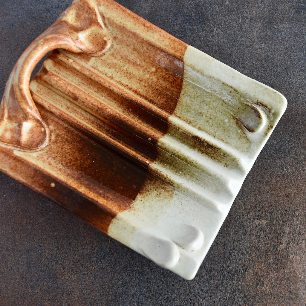 Soap Dish in Rust by Otis Pottery