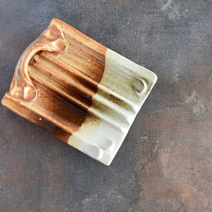 Soap Dish in Rust by Otis Pottery
