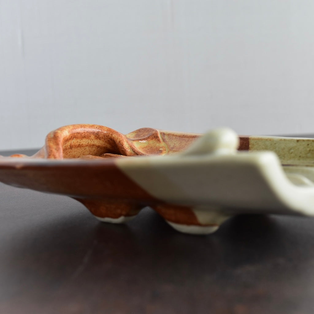 Soap Dish in Rust by Otis Pottery