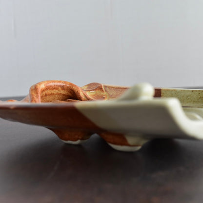 Soap Dish in Rust by Otis Pottery
