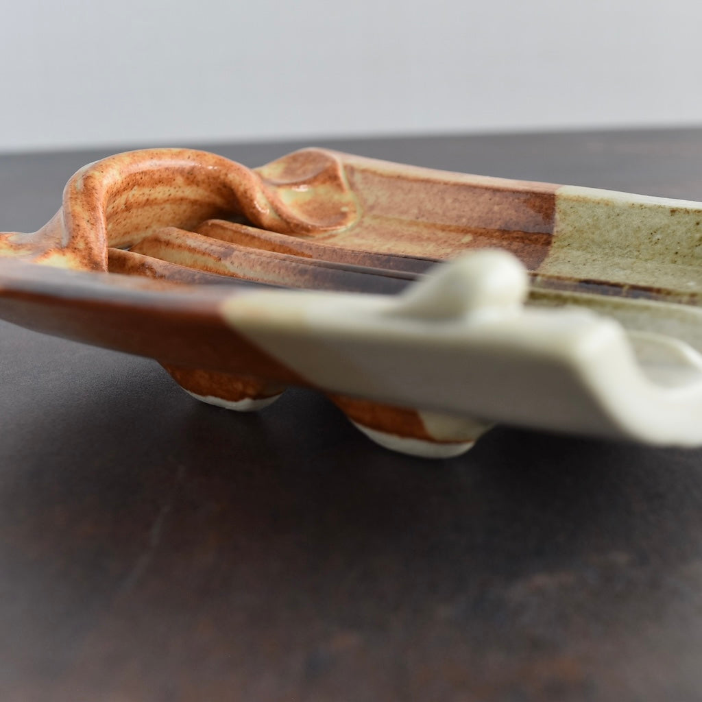 Soap Dish in Rust by Otis Pottery