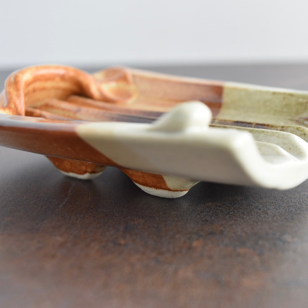 Soap Dish in Rust by Otis Pottery