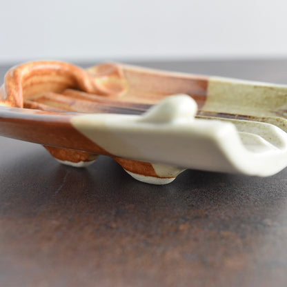 Soap Dish in Rust by Otis Pottery