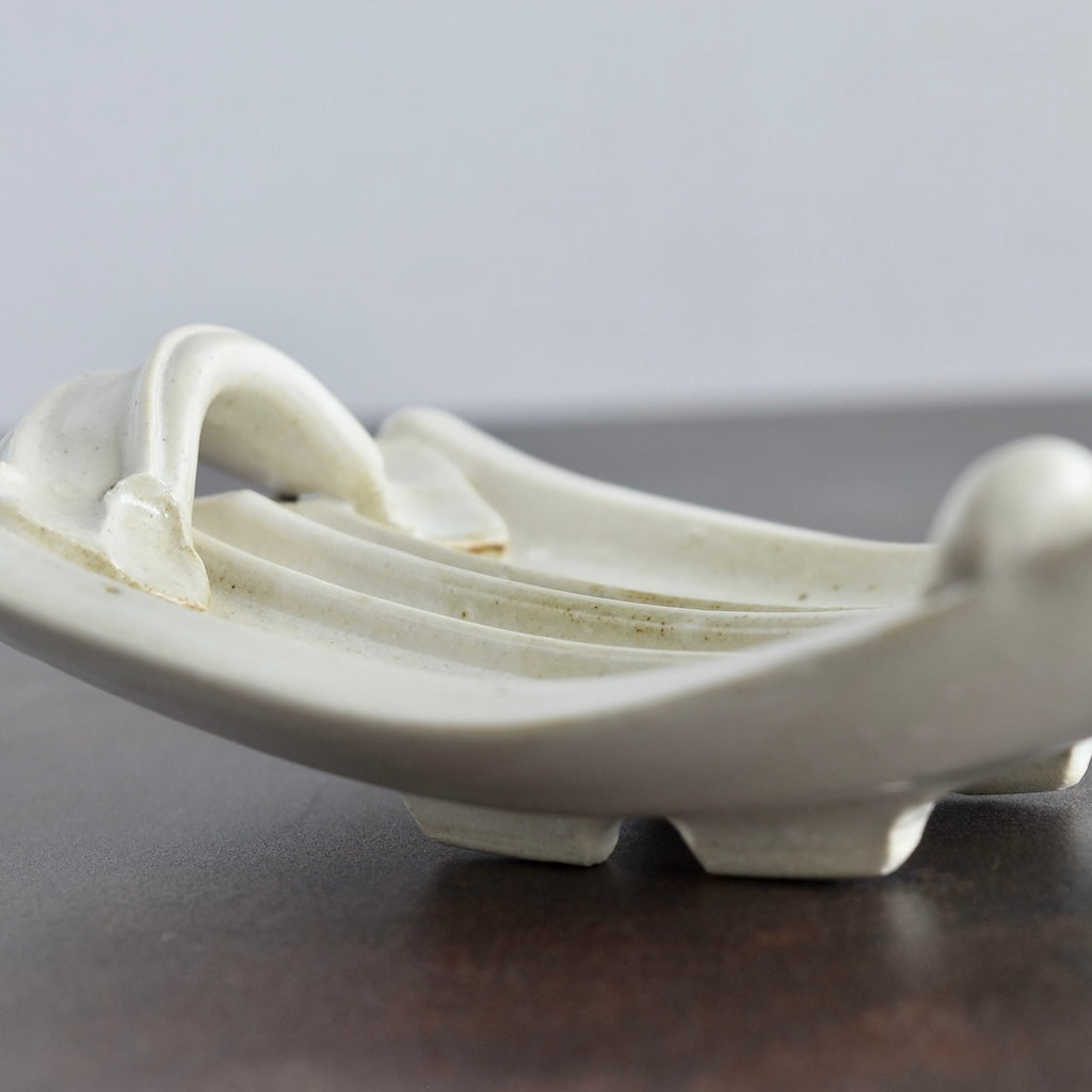 Soap Dish in White by Otis Pottery