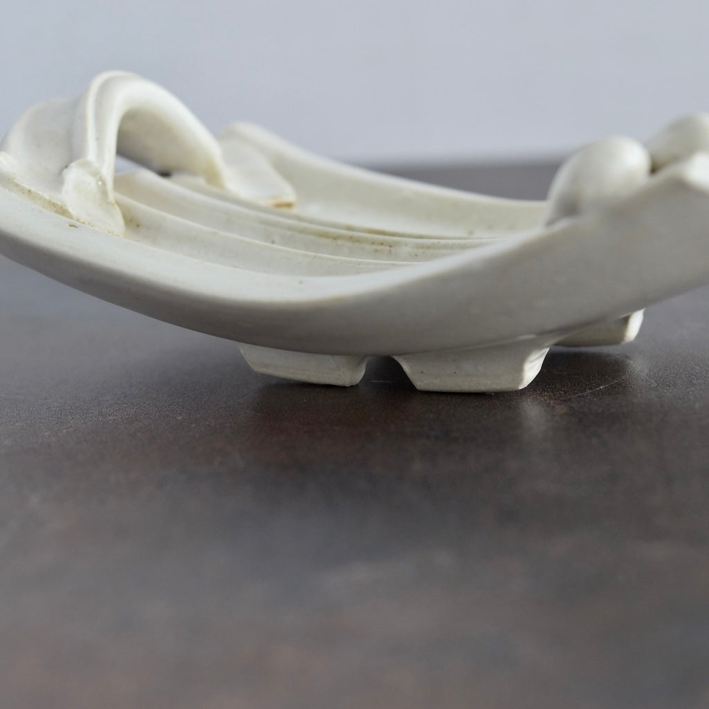 Soap Dish in White by Otis Pottery