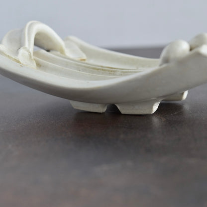 Soap Dish in White by Otis Pottery