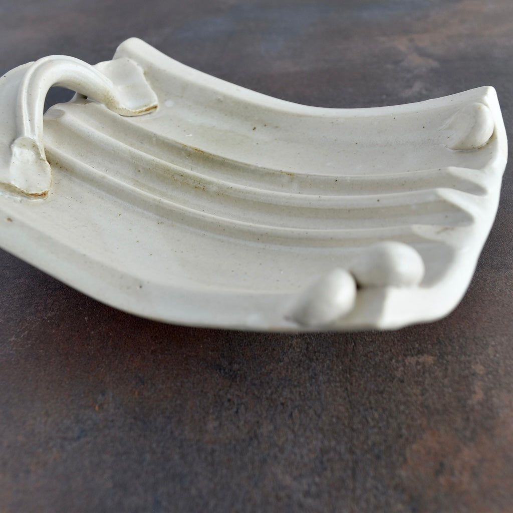 Soap Dish in White by Otis Pottery