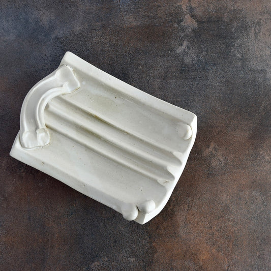 Soap Dish in White by Otis Pottery