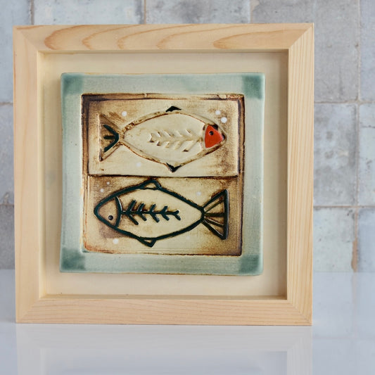 Art Tile - Fish by Otis Pottery