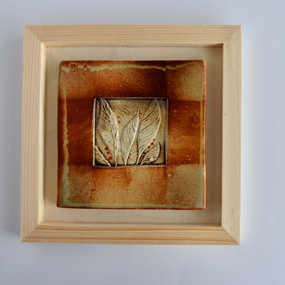 Art Tile - Leaves by Otis Pottery