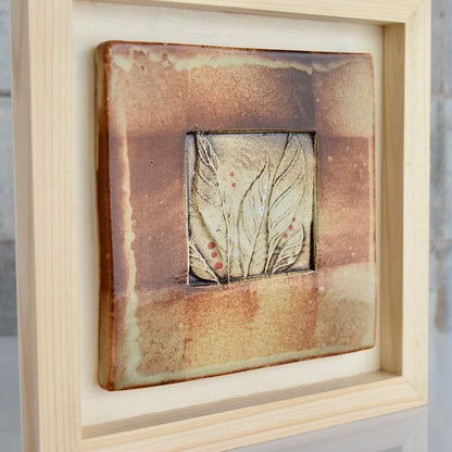 Art Tile - Leaves by Otis Pottery