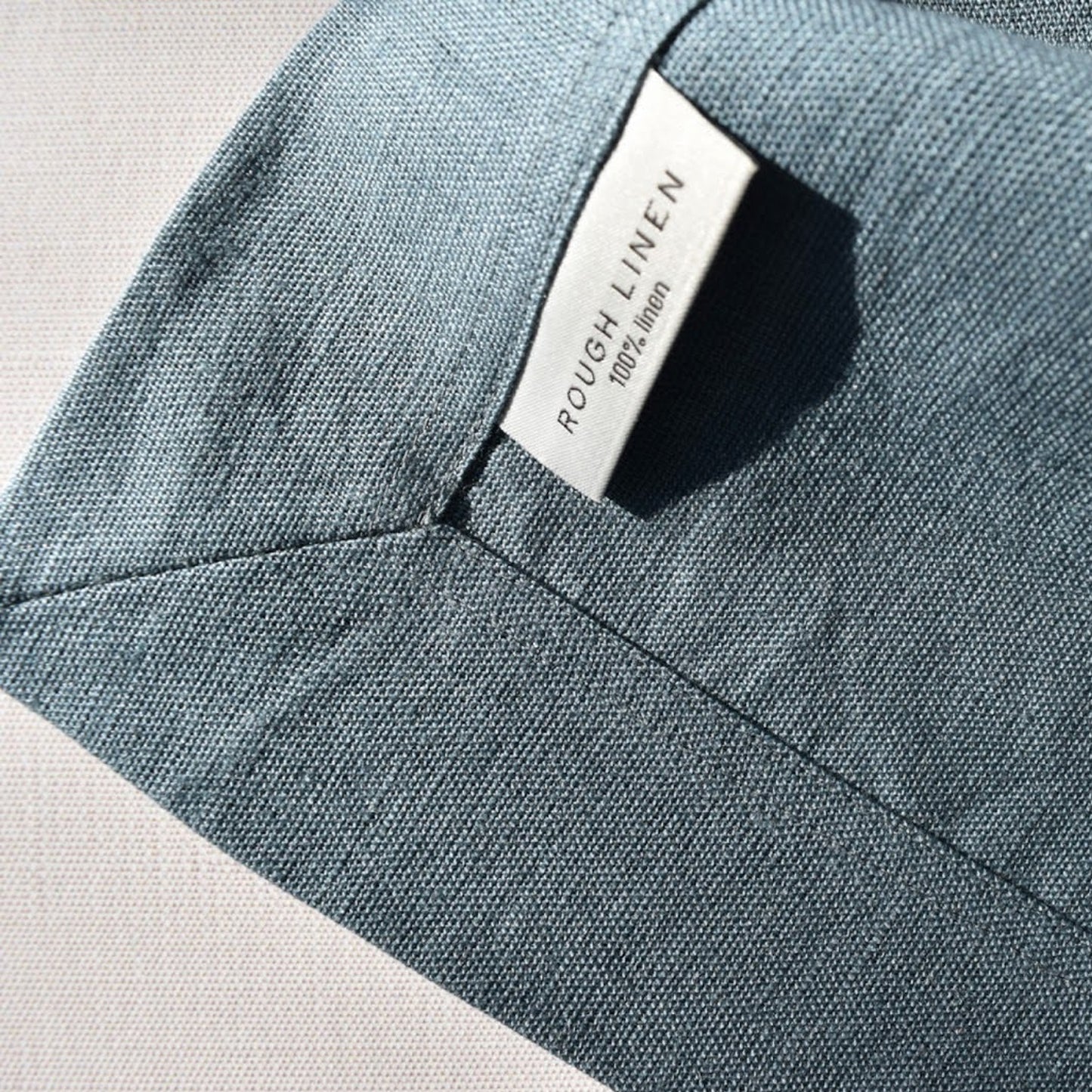 Heavyweight Linen Napkin in Eucalyptus by Rough Linen (Set of 4)