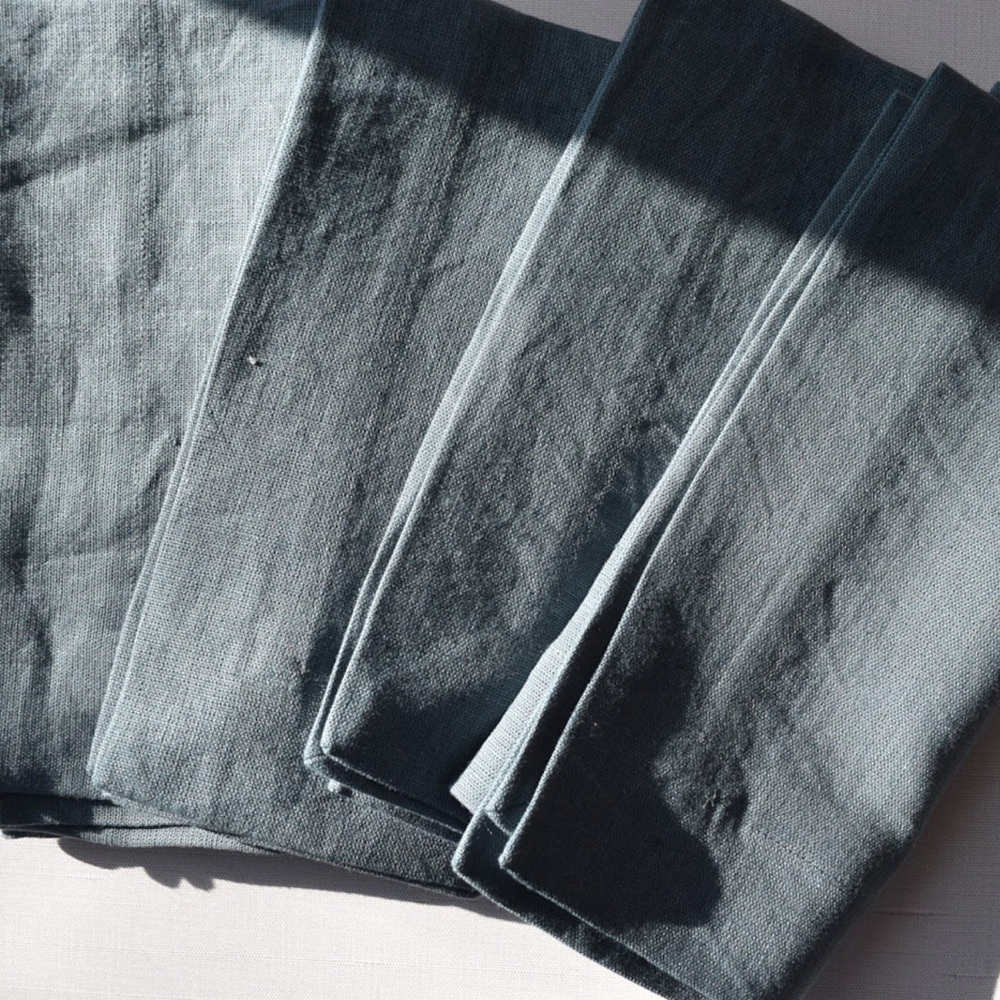 Heavyweight Linen Napkin in Eucalyptus by Rough Linen (Set of 4)