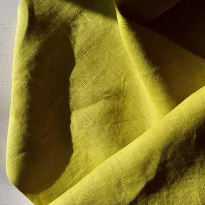 Heavyweight Linen Napkin in Pear by Rough Linen (Set of 4)