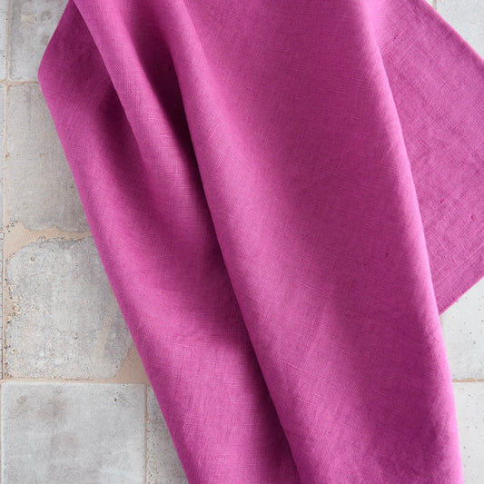 Heavyweight Linen Napkin in Orchid by Rough Linen (Set of 4)