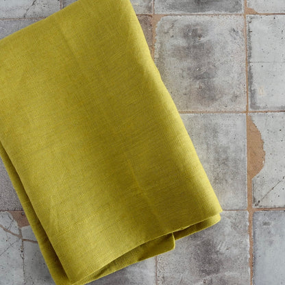 Heavyweight Linen Napkin in Pear by Rough Linen (Set of 4)