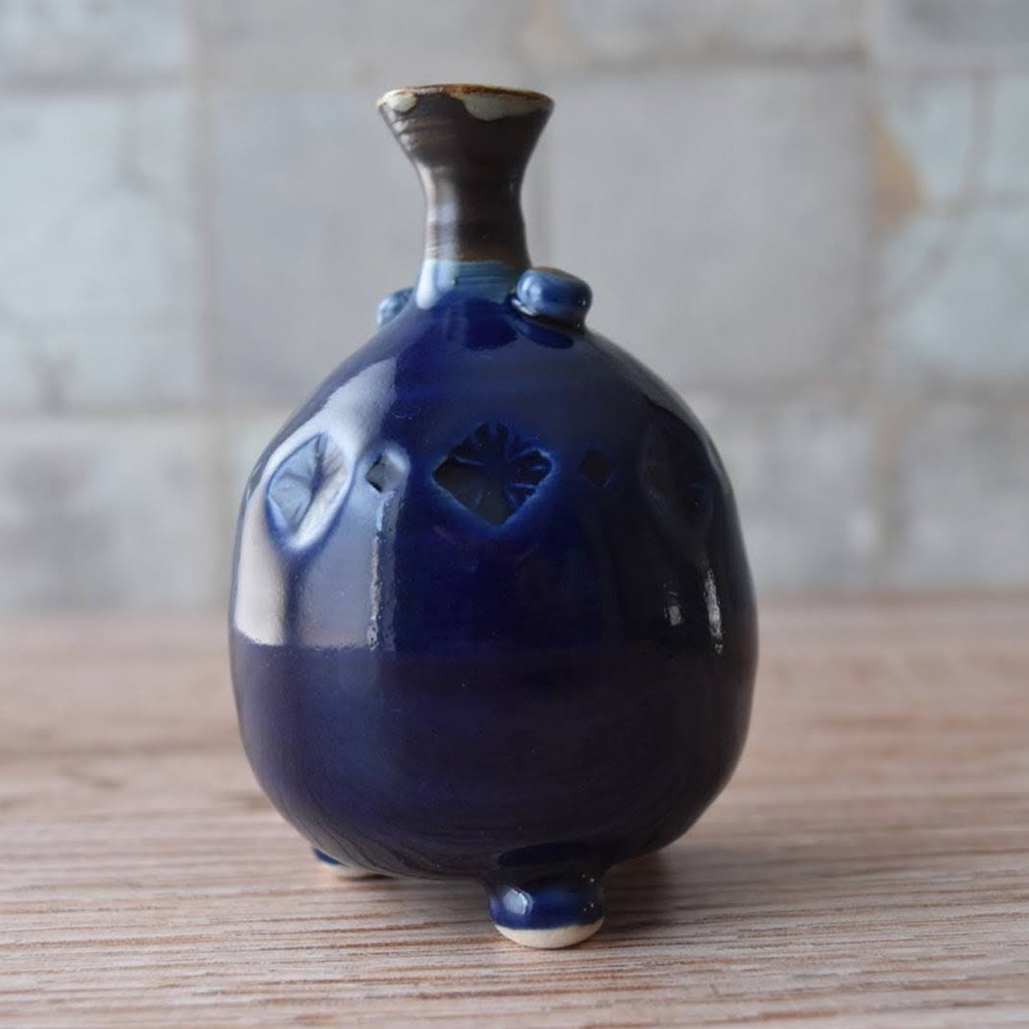 Small Vessel in Tall Blue by Sky Mage
