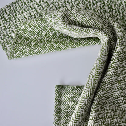 Tea Towel / Hand Towel in Fresh Evergreen by Kristina Nichols