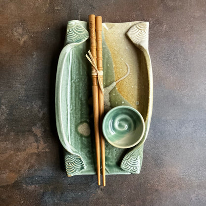 Sushi Tray by Otis Pottery