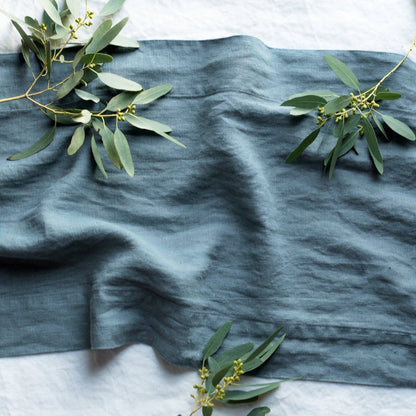 Eucalyptus 8 Foot Table Runner in European Linen by Rough Linen