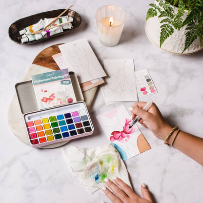 Seaside Studies Watercolor Painting Kit by Cate Paper Co.
