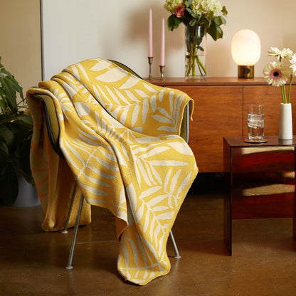 Indoor | Outdoor Sustainable Knit Floral Throw Blanket - Poly Flora by In2Green