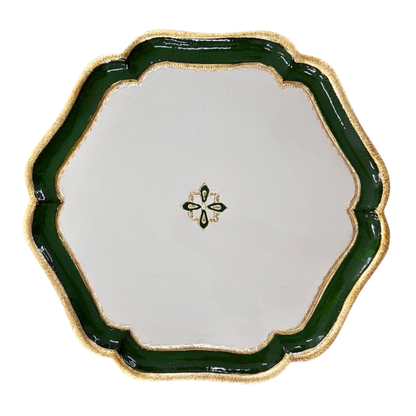 Florentino Baroque Wooden Charger by Arte Italica & Crown Linen Designs