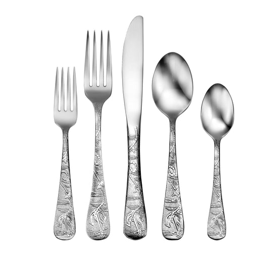 Old Harbor 5 Piece Silverware Set by Liberty Tabletop