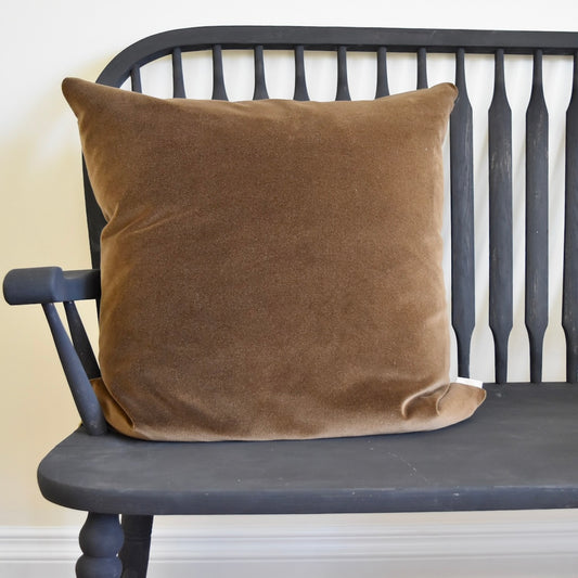 Decorator Pillow in Brown Lux Velvet by Shannan Bower Home