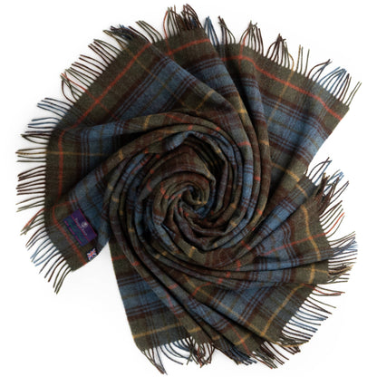 Highland Tweeds Lambswool Throw (Antique Hunting Stewart) by Prince of Scots