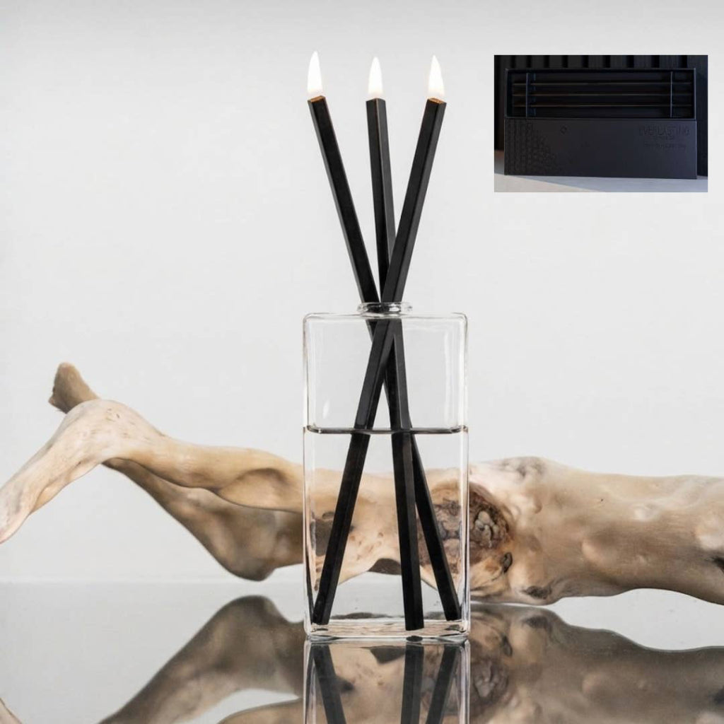 Boxy Reusable Steel Candles by Everlasting Candle