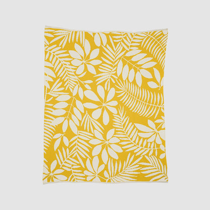 Indoor | Outdoor Sustainable Knit Floral Throw Blanket - Poly Flora by In2Green