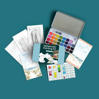 Seaside Studies Watercolor Painting Kit by Cate Paper Co.
