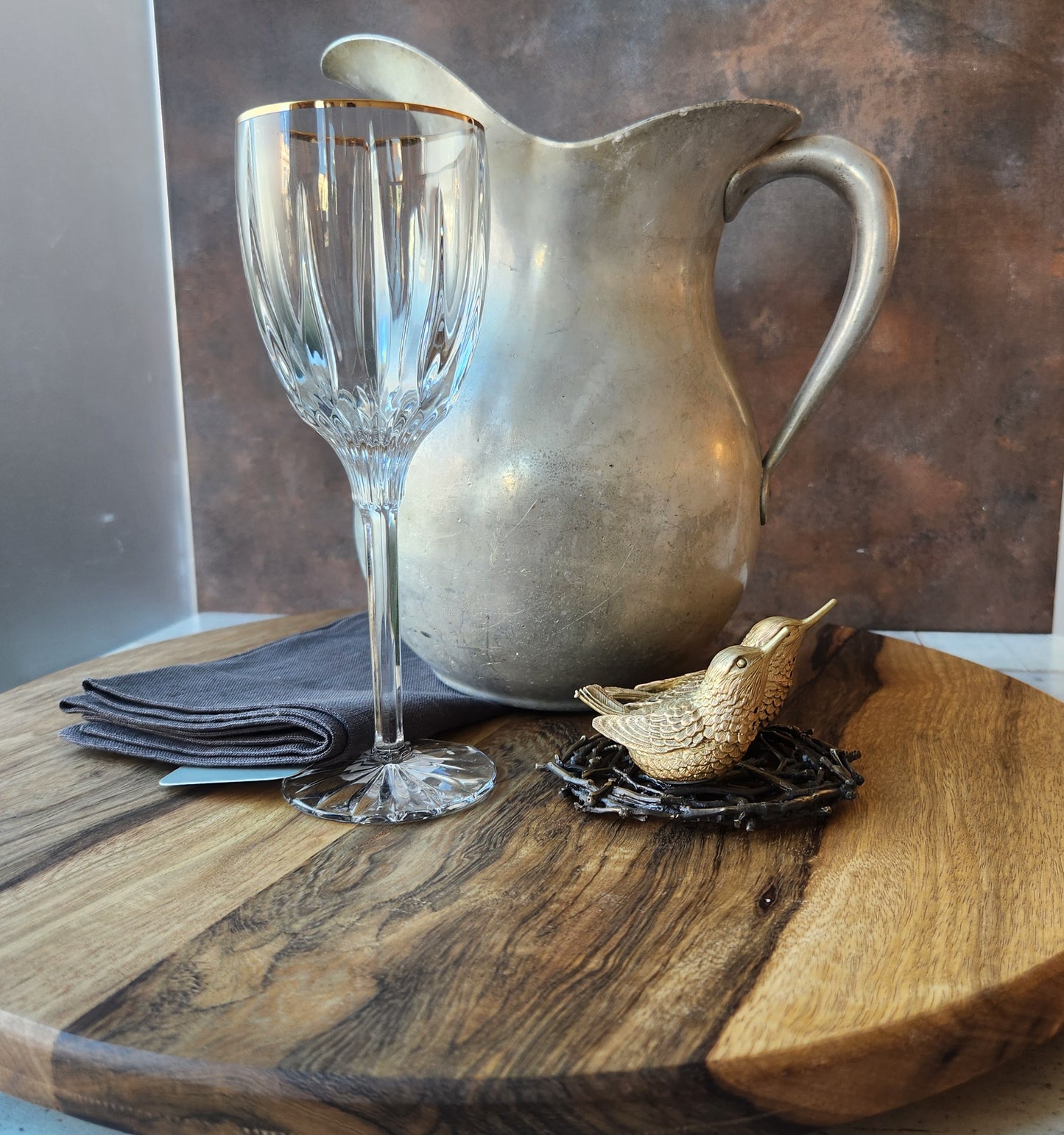 Lazy Susan in Maple and Walnut by Rhino Woodworking