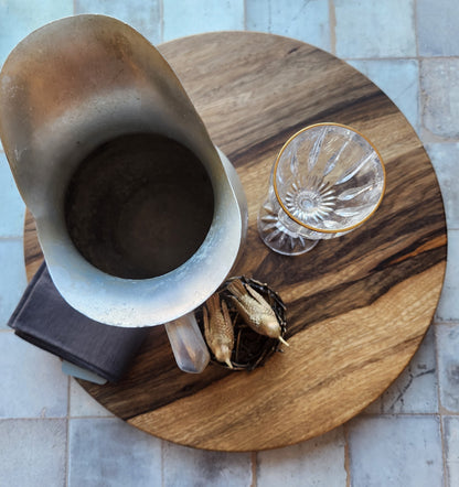 Lazy Susan in Maple and Walnut by Rhino Woodworking