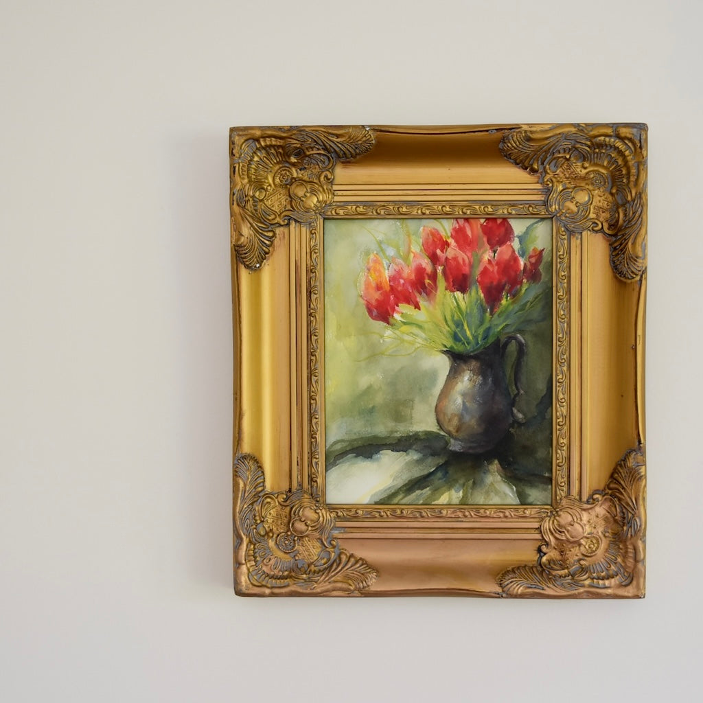 Floral Art "Vibrant Tulips" Original by Melissa Anne Smith