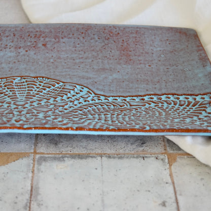 Rectangular Platter in Bluebell by Prodigal Pottery