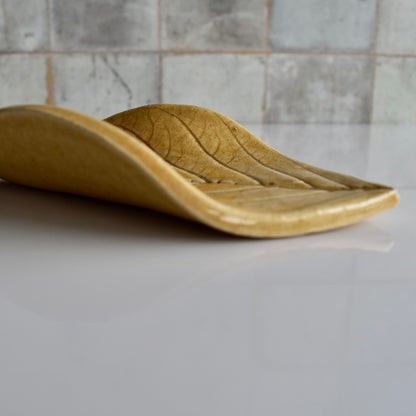 Leaf Soap Dish by Prodigal Pottery