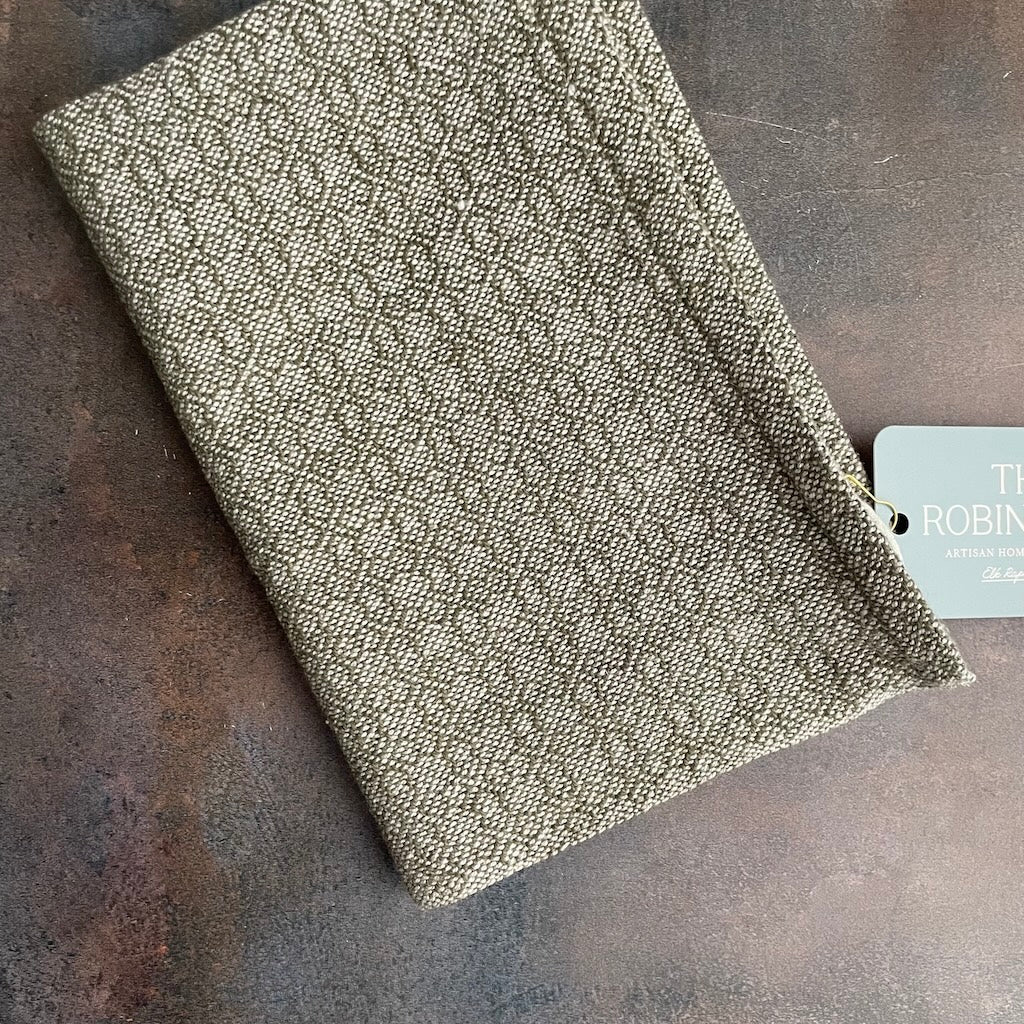 Tea Towel / Hand Towel Olive Green by Kristina Nichols